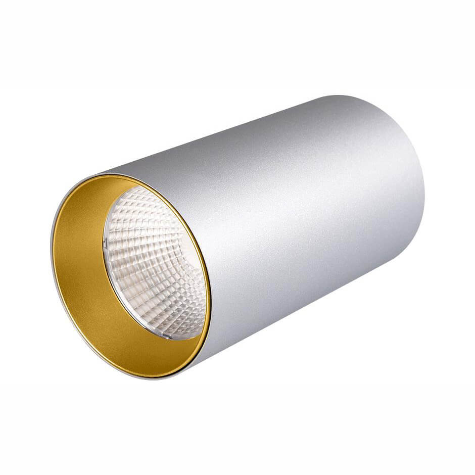 Светильник накладной Arlight 022970 SP-POLO-R85-1-15W Day White 40deg (Silver, Gold Ring)