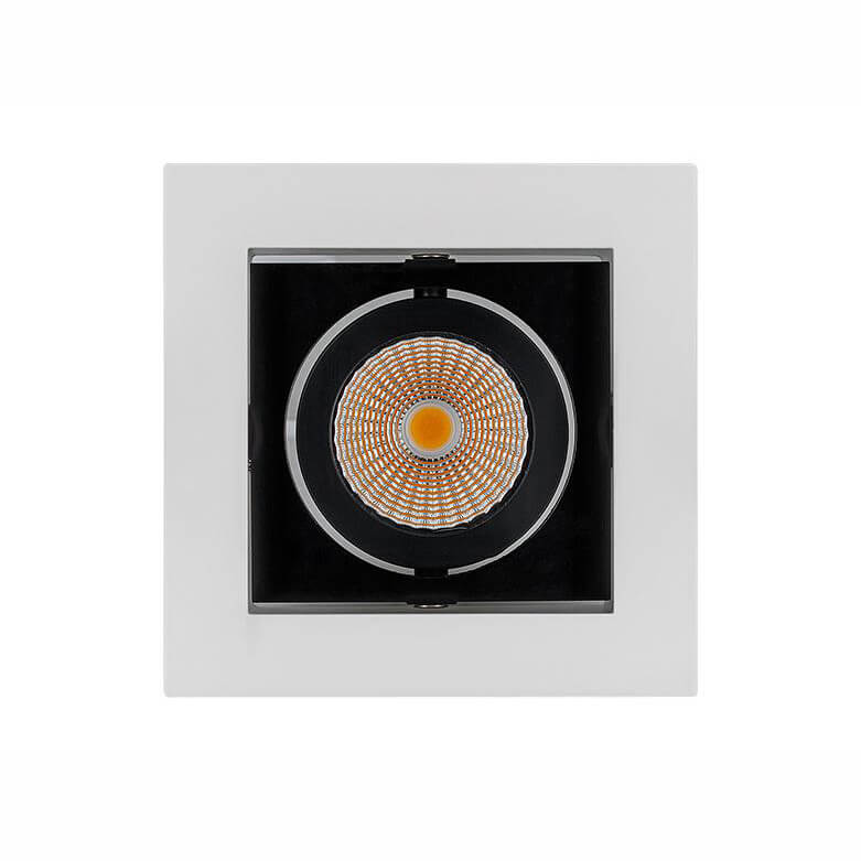 Встраиваемый светильник Arlight 024126 CL-KARDAN-S102x102-9W Warm (WH-BK, 38 deg)