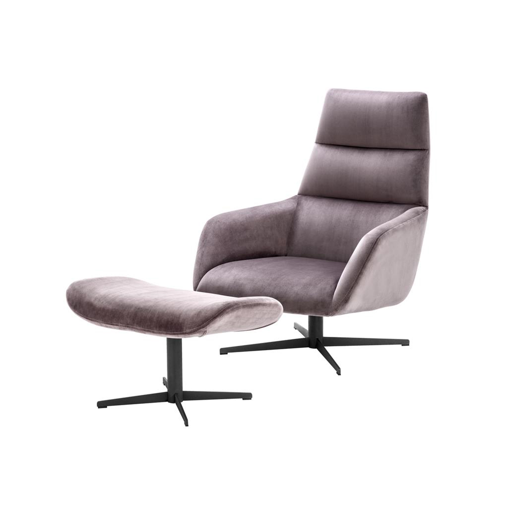 Кресло Eichholtz Swivel Chair & Ottoman Nautilus 112062