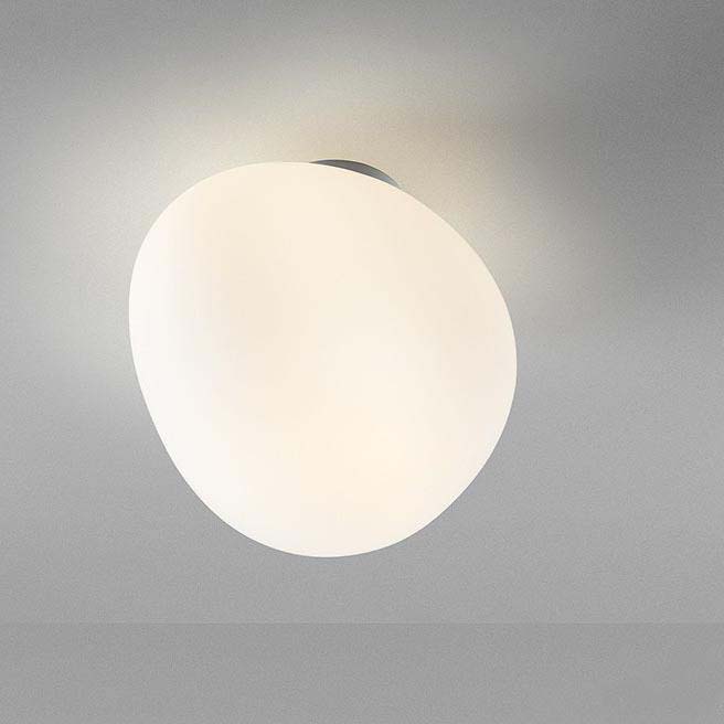 Накладной потолочный светильник Foscarini 1680052 10 Gregg piccola Bianco