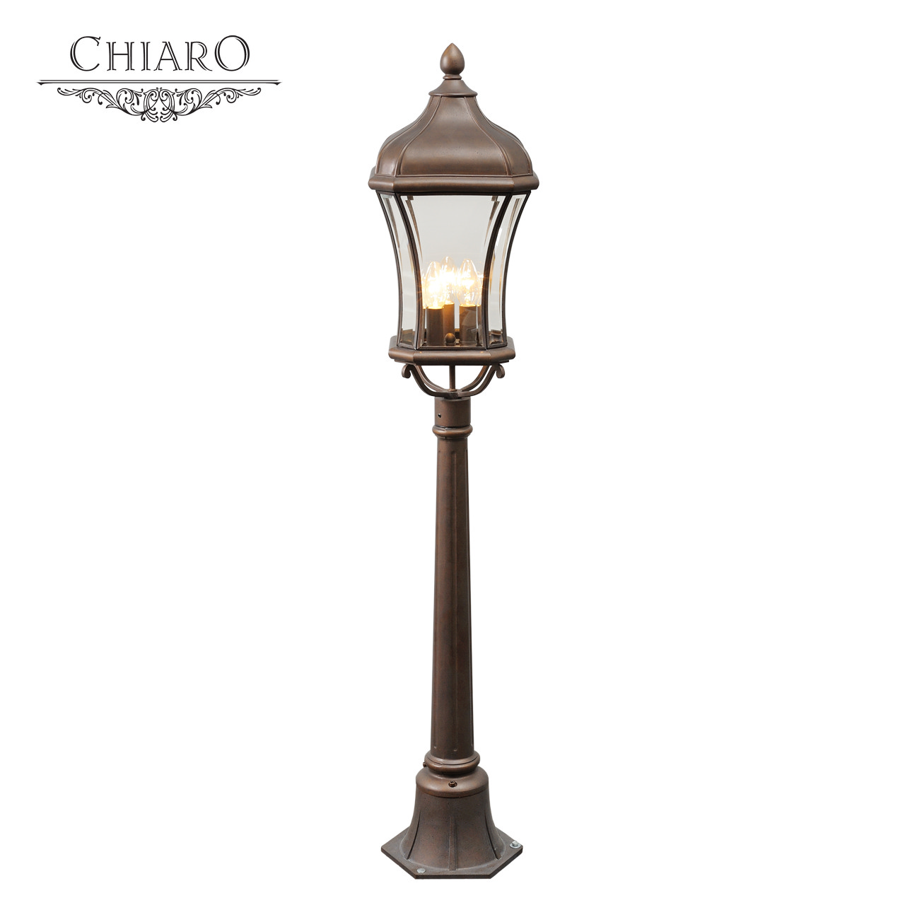 Уличный наземный высокий светильник Шато CHIARO 800040203