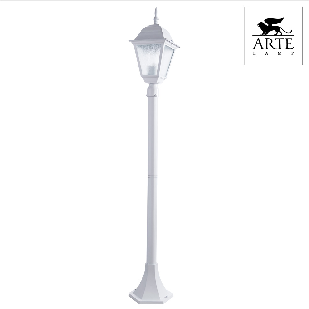 Уличный наземный высокий светильник Arte Lamp Bremen A1016PA-1WH купить ...