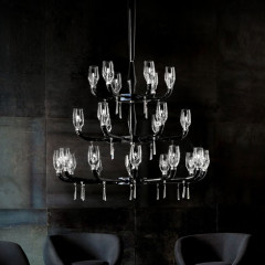 Светильник потолочный подвесной De Majo 0FLUT0K76 FLUTE K12+8+6