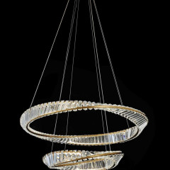 Люстра подвесная Alfa Light F4024-70 φ800+500 GD LED 100+100W