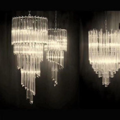 Люстра подвесная Alfa Light F2024-40 E14*6 Античная бронза