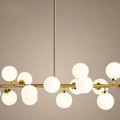 Люстра подвесная Alfa Light F2024-30 G9*16 Медный цвет