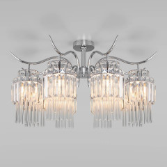 Потолочная люстра Eurosvet Sevilia 10119/8 хром/прозрачный хрусталь Strotskis