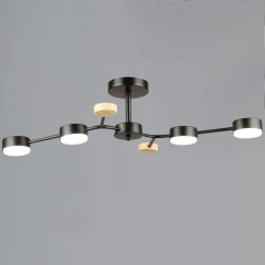 Люстра Reluce 03860-0.3-04 BK+WOOD GX53