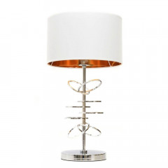 Настольная лампа Lumina Deco Milari LDT 5530 CHR+WT