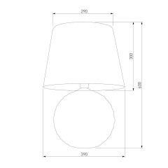Настольная лампа TK Lighting 5591 Santana Ecru