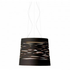 Светильник потолочный подвесной Foscarini 182007LD5 20 Tress grande LED H. 5 m dimmbar Nero