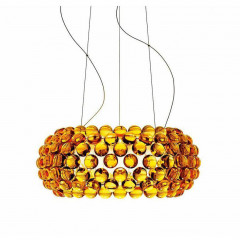 Светильник потолочный подвесной Foscarini 138007LD 52 Caboche media LED dimmbar Giallo oro