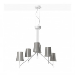 Светильник потолочный подвесной Foscarini 2210086 25 Birdie 6 Grigio