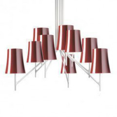 Светильник потолочный подвесной Foscarini 2210079 65 Birdie 9 Amaranto