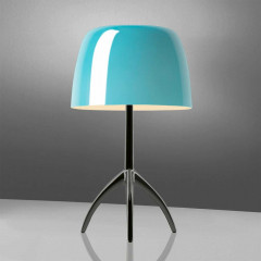 Настольный светильник Foscarini Lumiere 5 piccola Cromo nero/Turchese 0260112R2 32