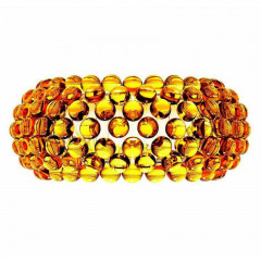 Накладной настенный светильник Foscarini 52 Caboche media Giallo oro 138005