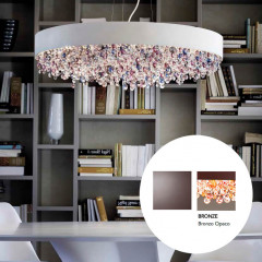 Потолочный подвесной светильник Masiero OLA S6 90 BRONZE ECLETTICA