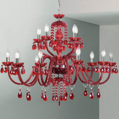 Светильник потолочный подвесной Masiero MILORD 10+5 VV Rosso MILORD