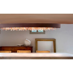 Потолочный накладной светильник Masiero OLA PL4 OV 100 BRONZE ECLETTICA