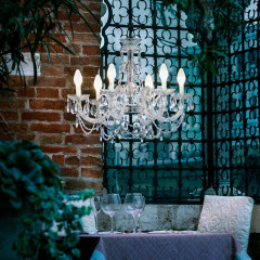 Уличный потолочный подвесной светильник Masiero DRYLIGHT S6 CRYSTAL