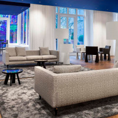 Диван Moooi MOSBT3XNK-C15 + MOSBT-LG-TO + MOSBTPINK-C15 Boutique 3-Sitzer Silver