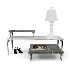 Стол Moooi MOTBAM107G + MOTBALG35C4 Bassotti Coffee Table 108x72 grau