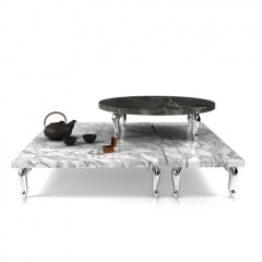 Стол Moooi MOTBAM107W + MOTBALG16C4 Bassotti Coffee Table 108x72 weiss