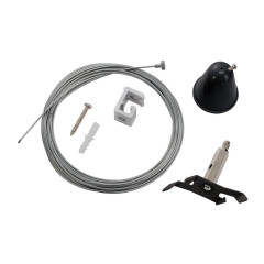 Подвес для 3-фазного шинопровода SLV 175170 S-TRACK, 5 м, черный