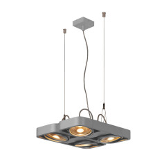 Подвесной светильник SLV 159234 AIXLIGHT R2 SQUARE QPAR111, серебристый