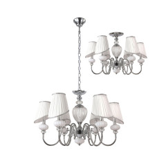 Потолочный подвесной светильник Crystal Lux ALMA WHITE SP-PL6