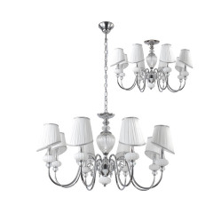 Потолочный подвесной светильник Crystal Lux ALMA WHITE SP-PL8