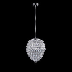 Потолочный подвесной светильник Crystal Lux CHARME SP2+2 LED CHROME/TRANSPARENT