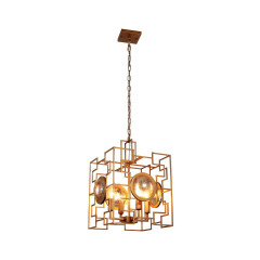 Потолочный подвесной светильник Crystal Lux CUENTO SP4 GOLD