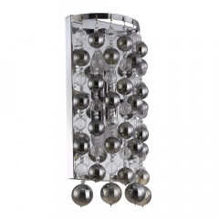 Накладной настенный светильник Crystal Lux MALLORCA AP2 CHROME/SMOKE