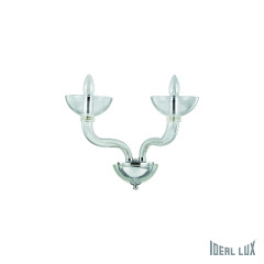 Накладной настенный светильник Ideal Lux CASANOVA AP2 TRASPARENTE