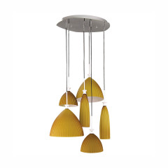 Подвес Lightstar 810163 Agola, хром/янтарь