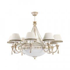 Потолочный подвесной светильник с абажуром KUTEK Roma (абажур) ROM-ZW-8+1 (BZ/A)