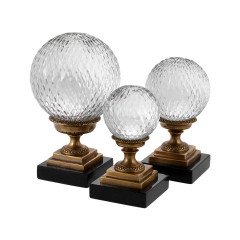 Декоративные шары 3 шт Eichholtz Divani 110081