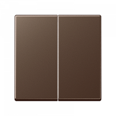 ВКЛючатель 2х-клавишный мокко