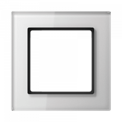 Рамка JUNG A creation стекло белый - 1 пост