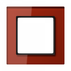 Рамка JUNG A creation стекло красный - 1 пост