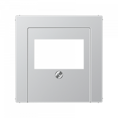 АУДИО-розетка алюминий 2-разъем черная вставка