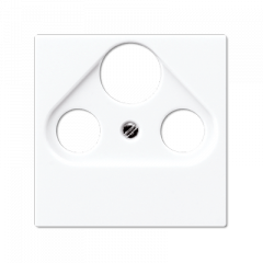 АУДИО-розетка белая 2-разъем белая вставка