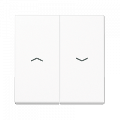 ВЫКЛючатель белый для управления жалюзи с блокировкой одновременного нажатия