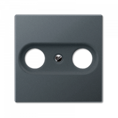 TV-SAT-розетка оконечная матовый антрацит спутникового, эфирного и кабельного вещания