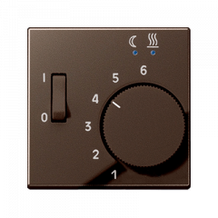 Терморегулятор для ТЕПЛОГО ПОЛа мокко 10А, 250V~ с датчиком 4 м