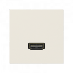 Розетка HDMI с пластиной 1-я слоновая кость