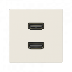Розетка HDMI с пластиной 2-я слоновая кость