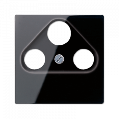 TV-SAT-розетка оконечная черная для приема спутникового, эфирного и кабельного вещания