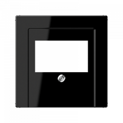 АУДИО-розетка черная 2-разъем черная вставка